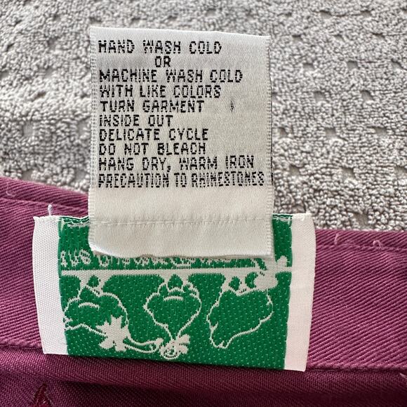 QUACKER FACTORY 3X Vintage Rose Floral Rhinestone Embellished western Shirt - Picture 12 of 14